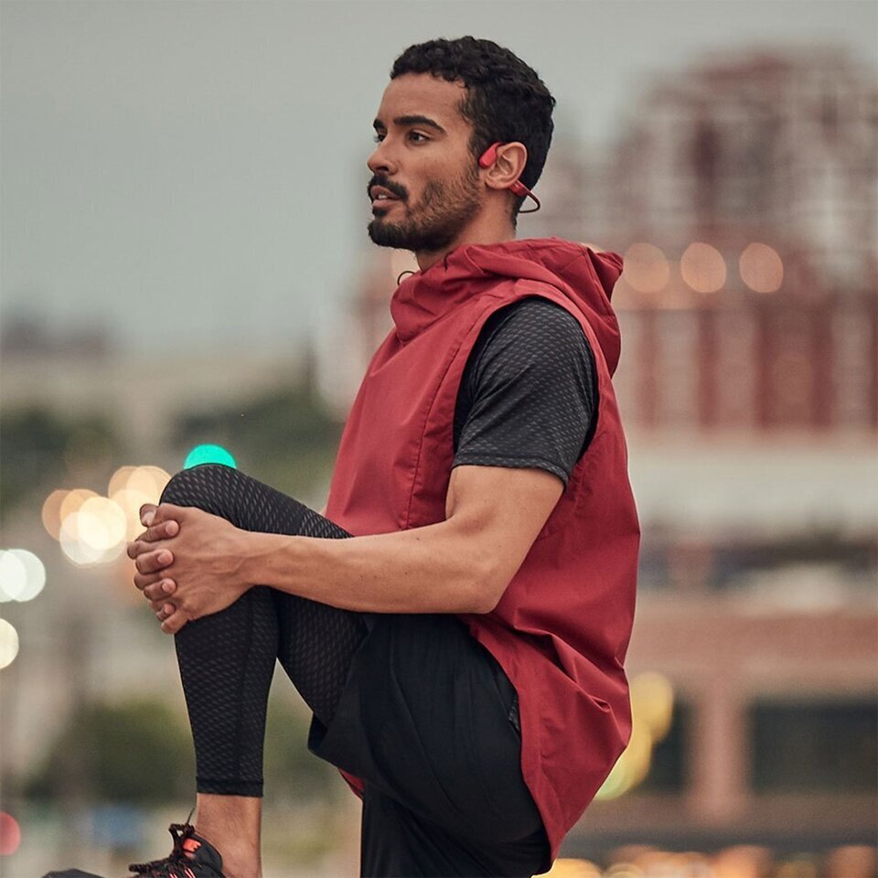 Shokz OpenRun - Solar Red | TANGS Singapore