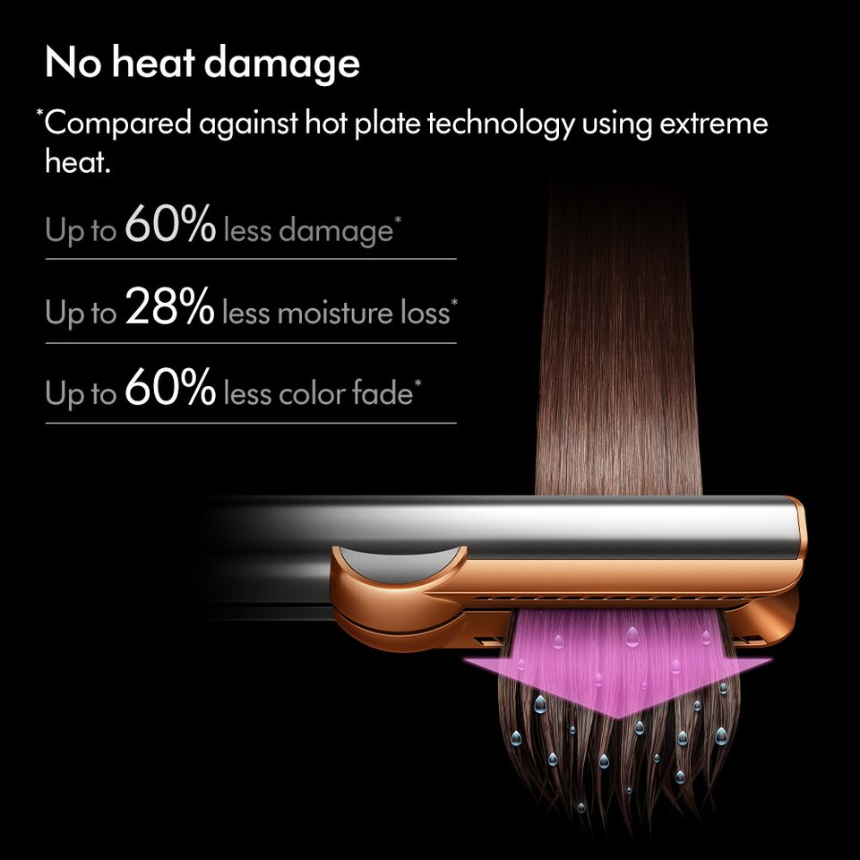 Dyson Airstrait™ dryer and straightener (Ceramic apricot/Topaz