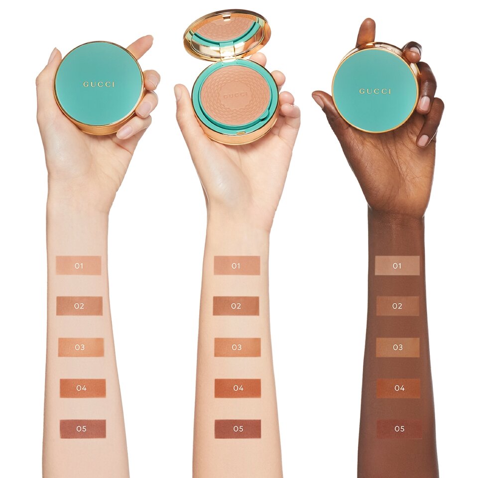 gucci powder swatches