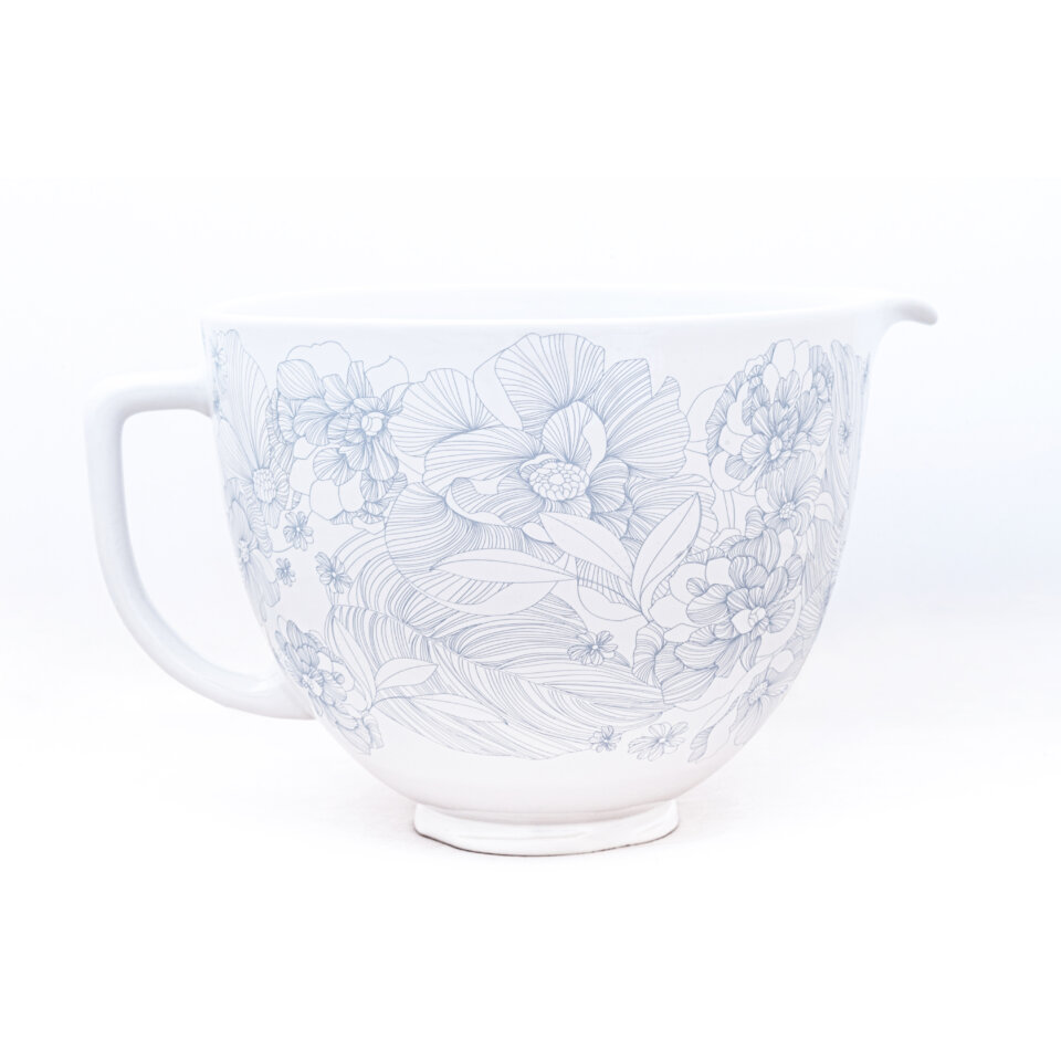 kitchenaid whispering floral ceramic bowl