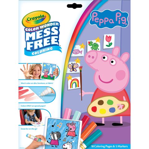 Crayola 2pc Color Wonder Mess Free Paintbrush Pens & Paper Set