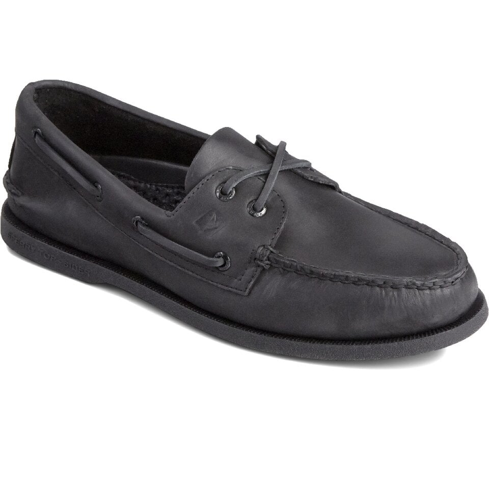 Men s Authentic Original Boat Shoe Black TANGS Singapore