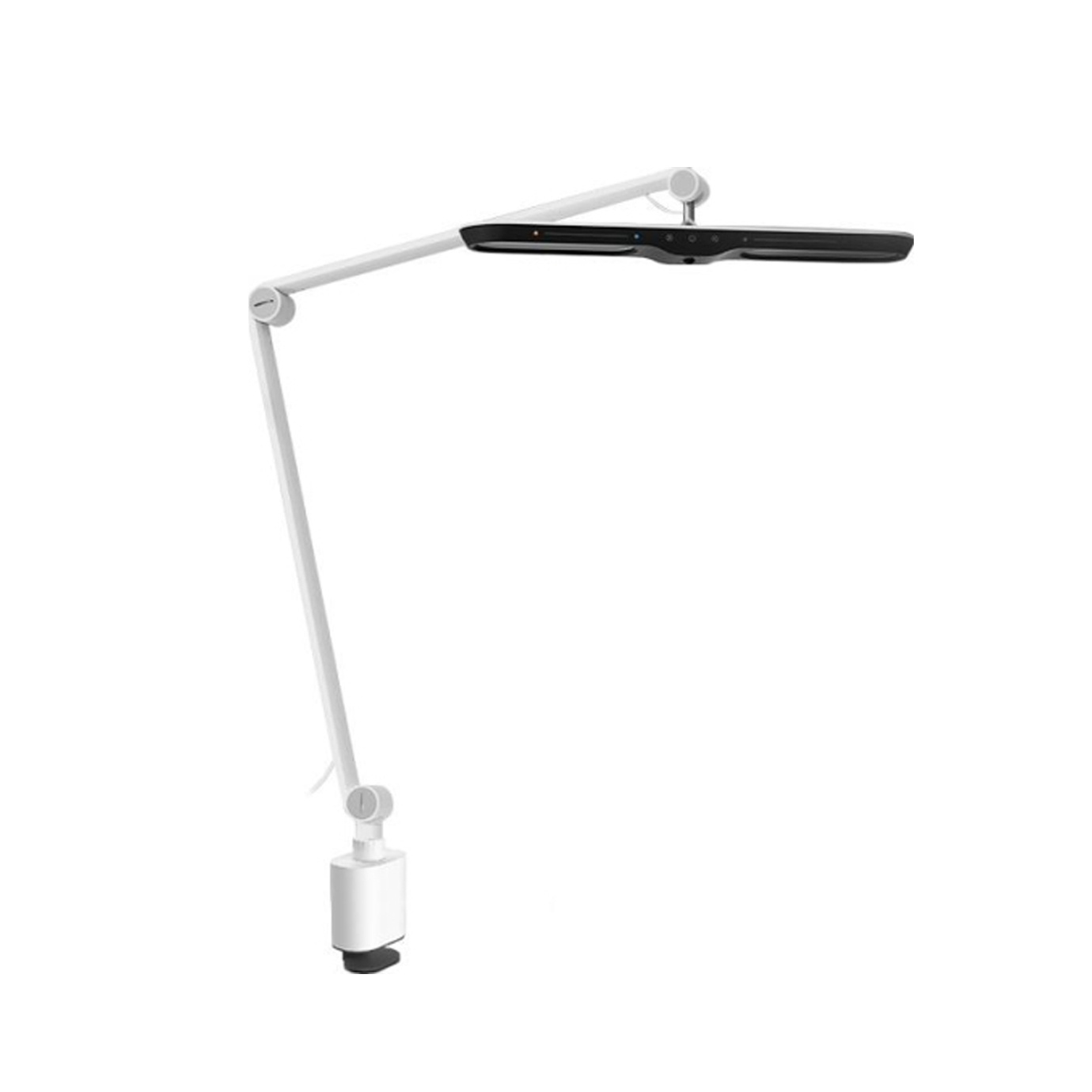 white clamp lamp