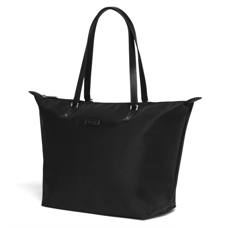 LADY PLUME TOTE BAG M FL BLACK | TANGS 