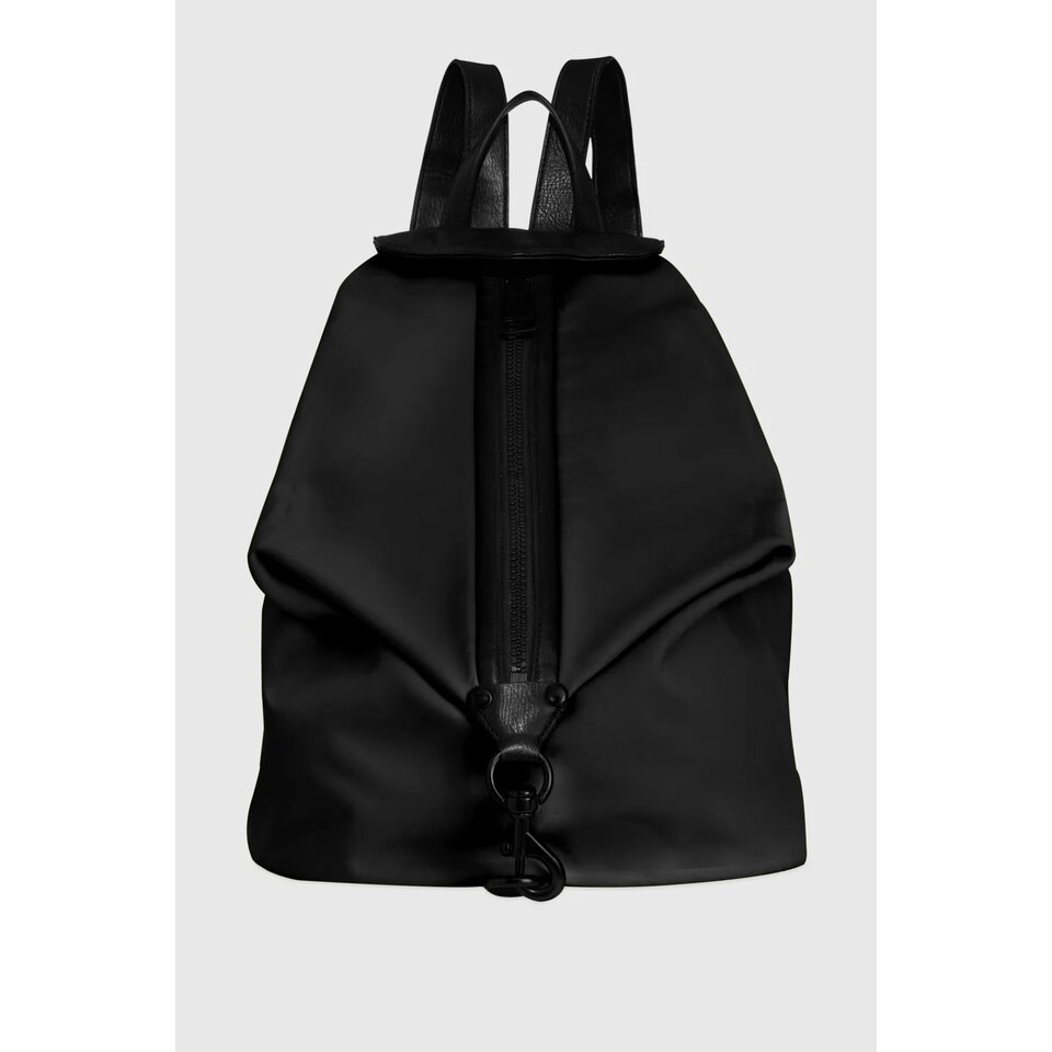 JULIAN JUMBO ZIPPED NYLON BACKPACK BLACK TANGS Singapore