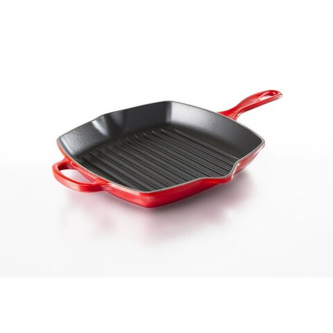 Le Creuset grill pan/skillet 20cm square, Red