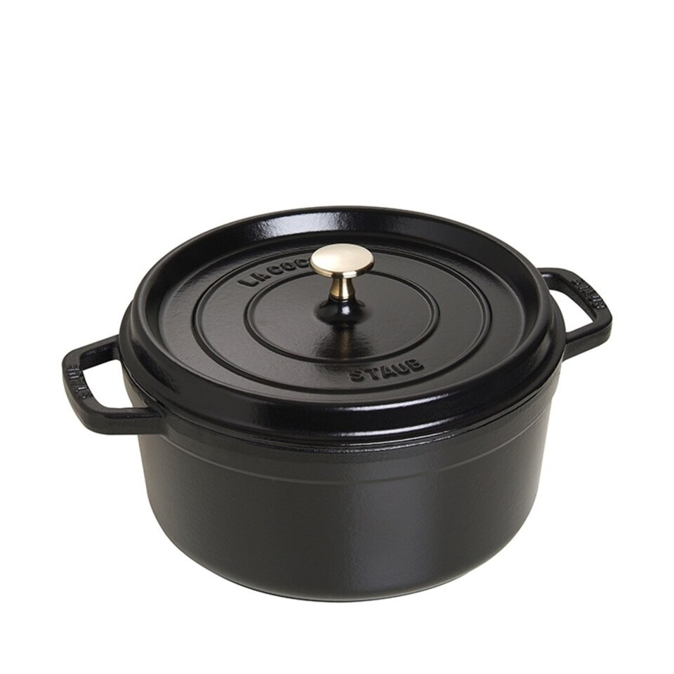 Round Cocotte, 26cm, Black | TANGS Singapore