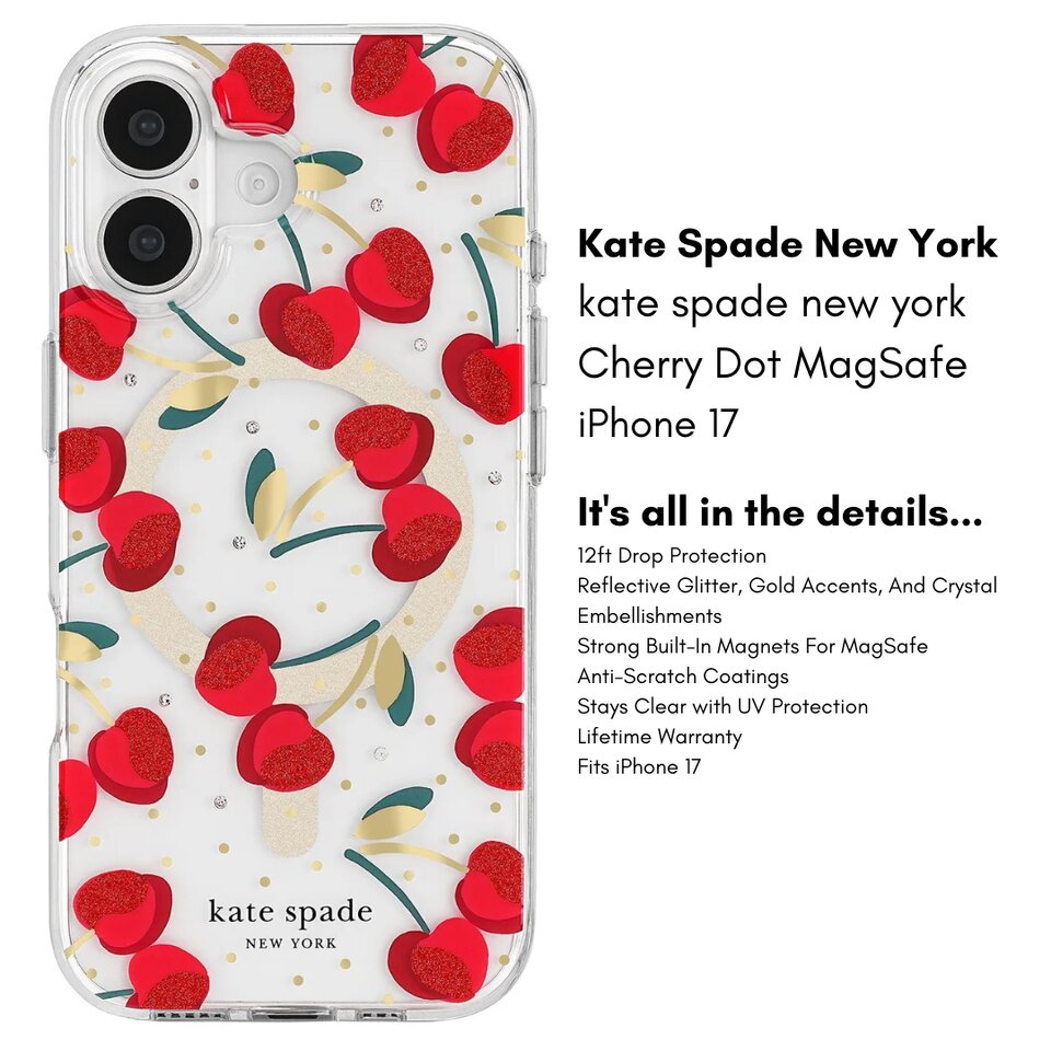 Kate Spade New York iPhone 17 MagSafe Case – Drop Protection