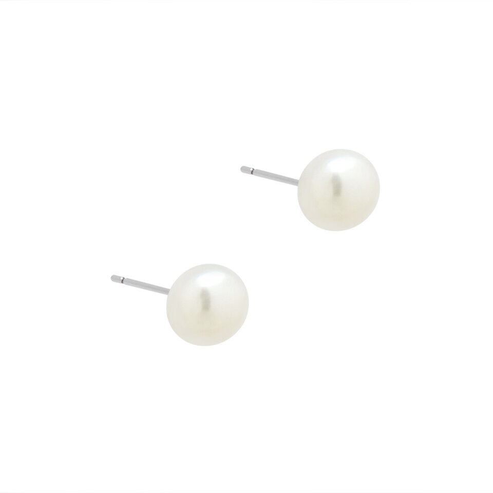 9mm cultured pearl earrings