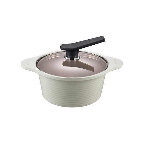 ONDE 20CM PREMIUM INDUCTION CERAMIC STOCK POT-IVORY (4003-1231