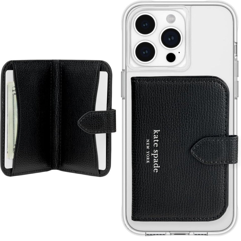 【kate spade】モーガン マグセーフ ウォレット ブラック Kate Spade ケイトスペード Morgan Magnetic Wallet | スマート