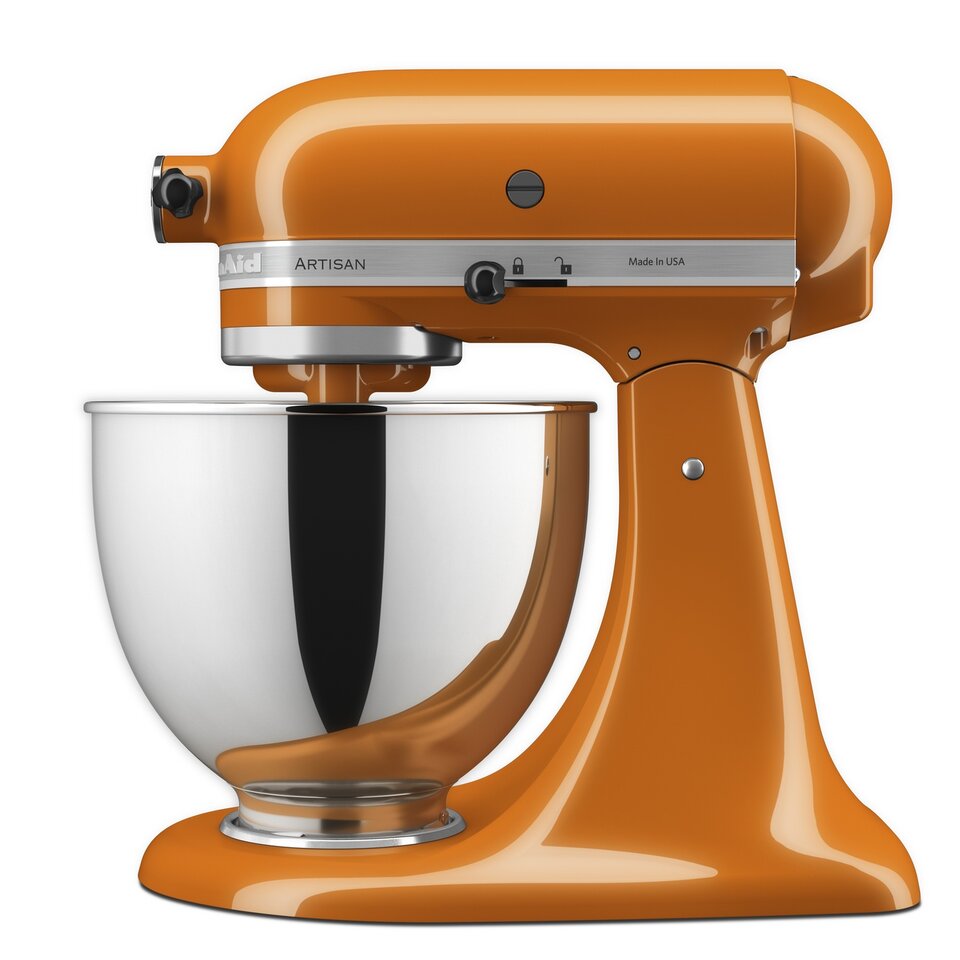 kitchenaid tangerine hand mixer