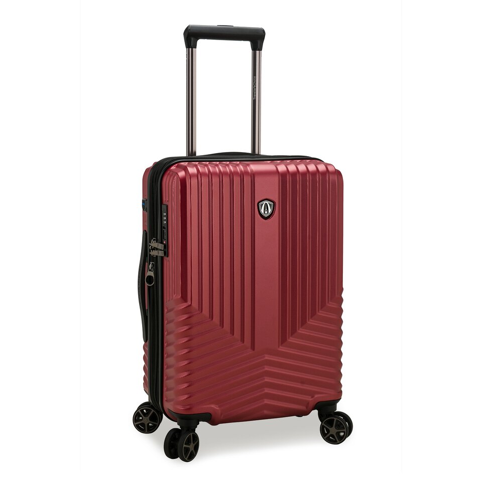 Montenegro 4 Double Wheels Expandable Trolley Case Burgundy 21 26 30 TANGS Singapore