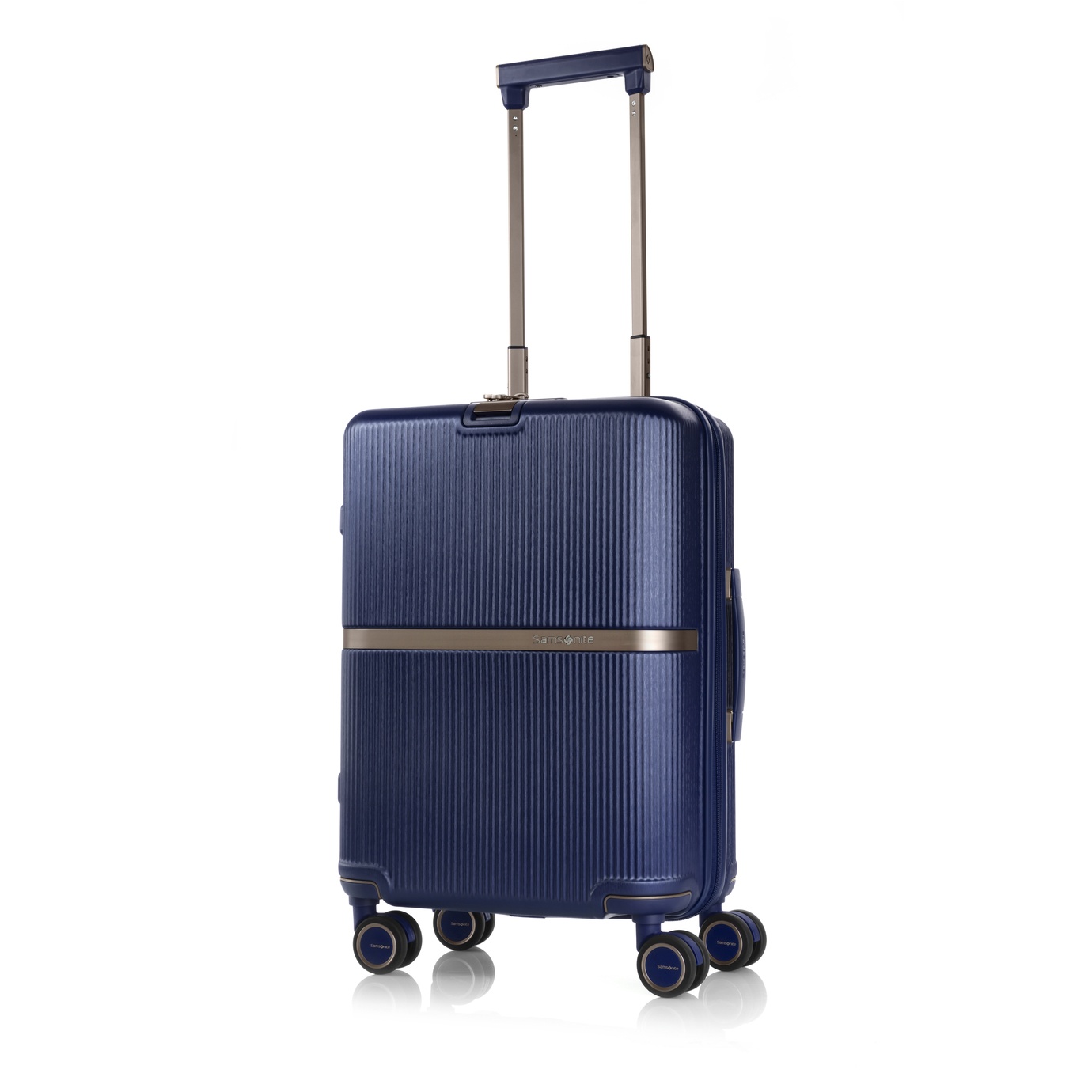 samsonite navy suitcase