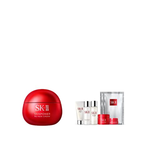 SK-II SKINPOWER RE-NEW CREAM 100G Set | TANGS Singapore