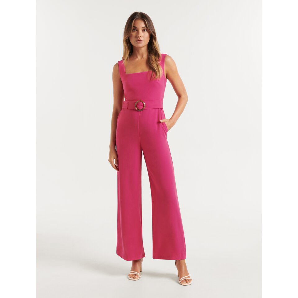 forever new jumpsuit pink