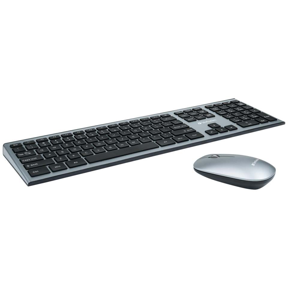 verbatim silent wireless mouse and keyboard combo