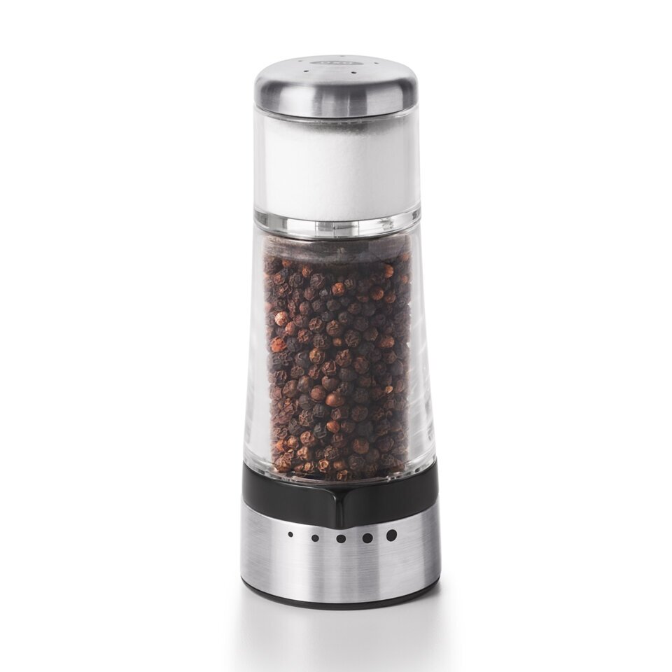 Good Grips Contoured Mess-Free Salt Grinder (Gray), OXO