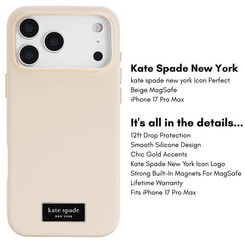 Kate Spade New York Icon Silicone MagSafe iPhone 17 ProMax Case
