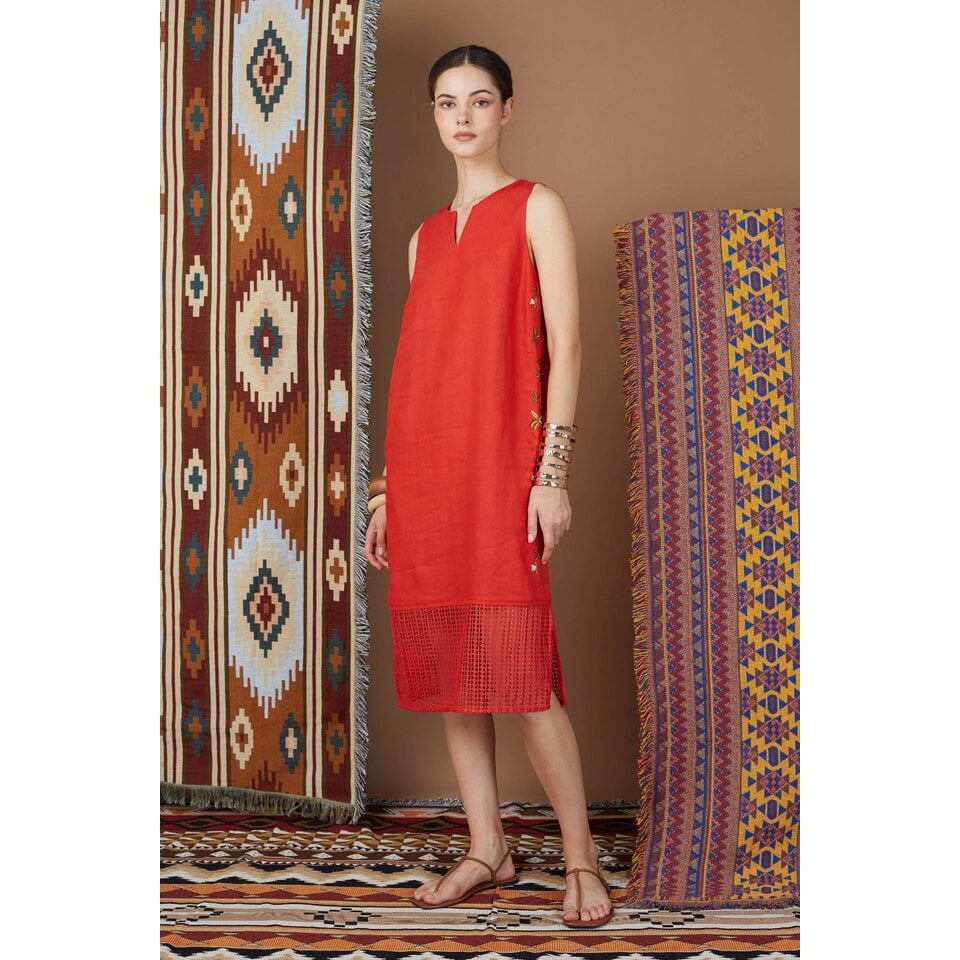 Oriental midi dress hotsell