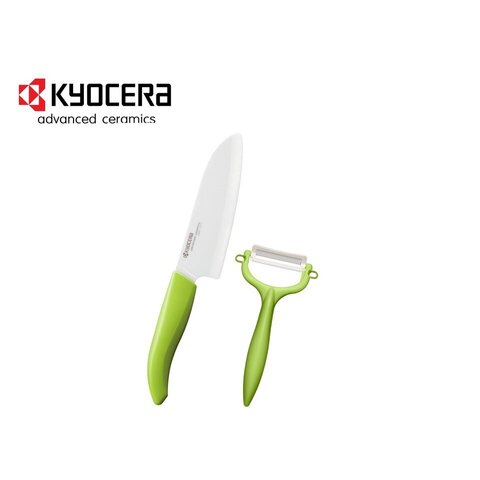 FK075WHGR by Kyocera - Kyocera Ceramic Paring Knives FK-075 WH-GR , 3,  Green