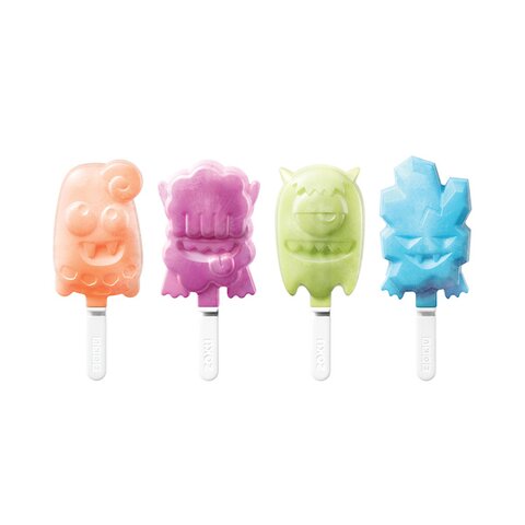 Moules à Glace Licorne Wooshwa - 4 Pièces En Silicone Alimentaire, Bâtonnets Inclus, Design Mignon Pour Enfants
