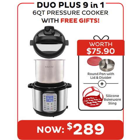 Duo 7-in-1 Multi-Functional Smart Cooker with Silicone Mini Mitts (6 QT/5.7  L) - Instant Pot Singapore