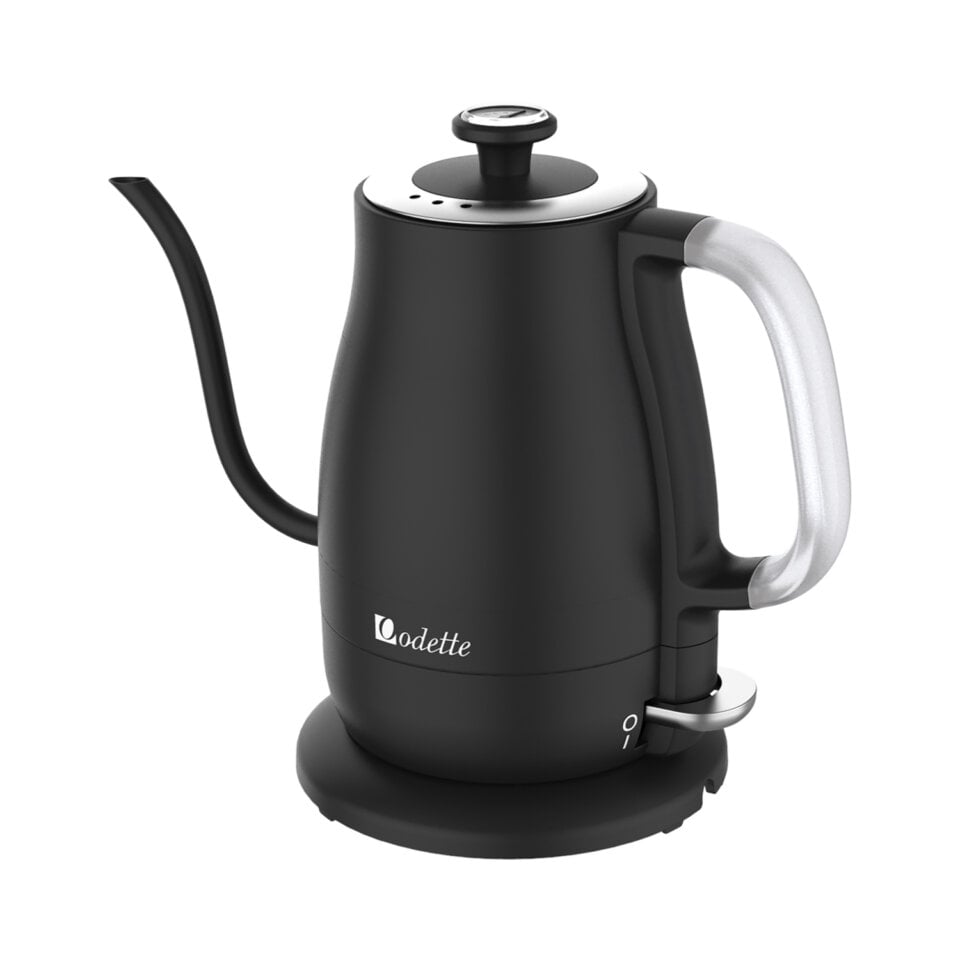 black electric gooseneck kettle