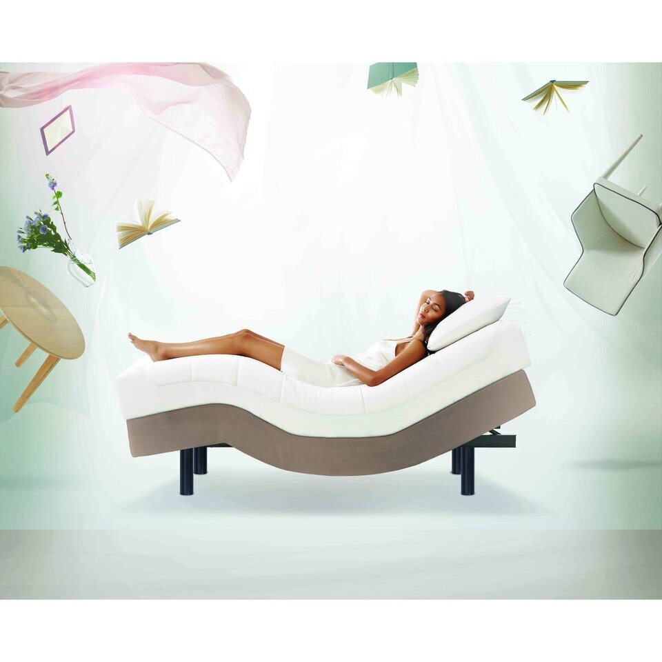TEMPUR Zero G (Scandinavian Brown) Adjustable Bed System | TANGS Singapore