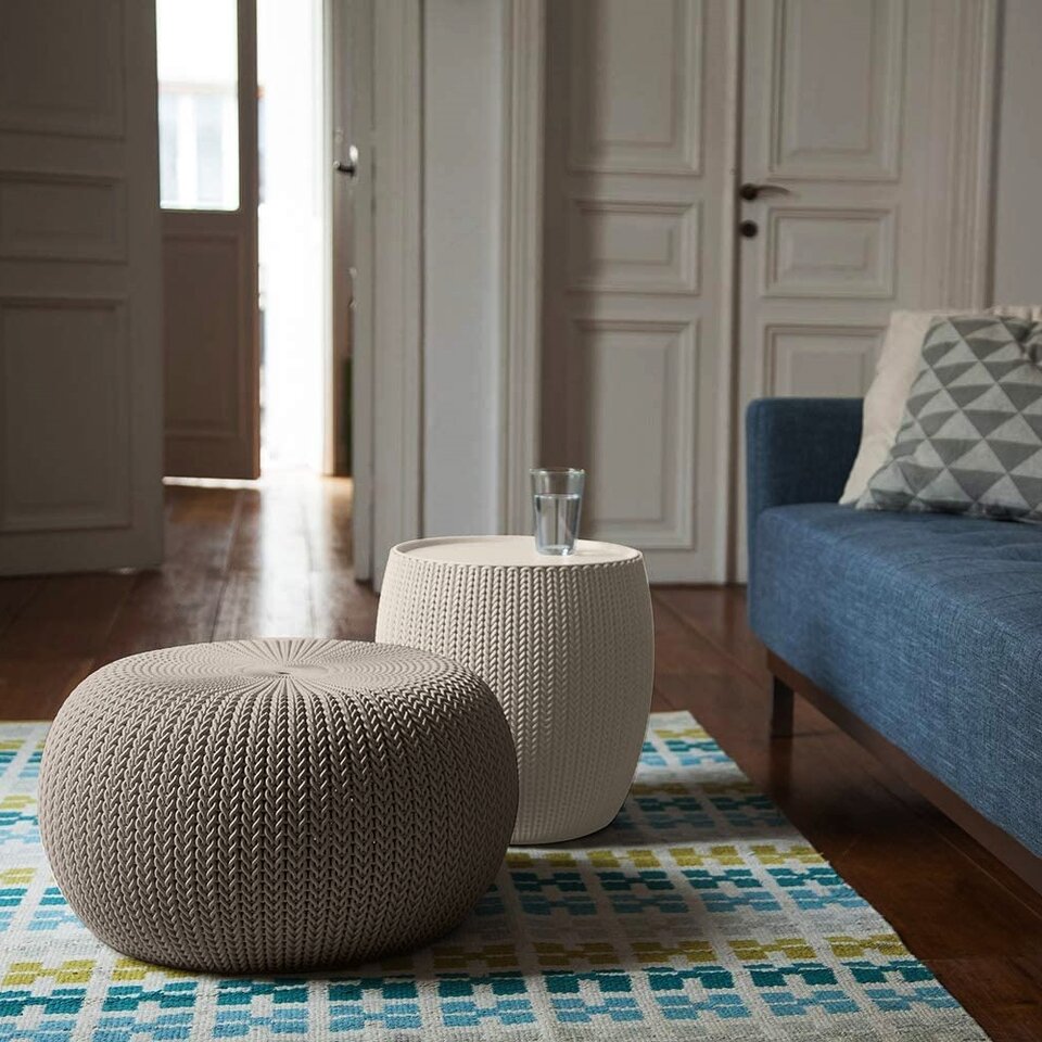 Urban cozy knit outdoor poufs discount
