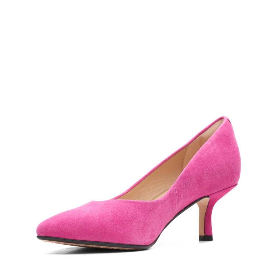 berry coloured court shoes