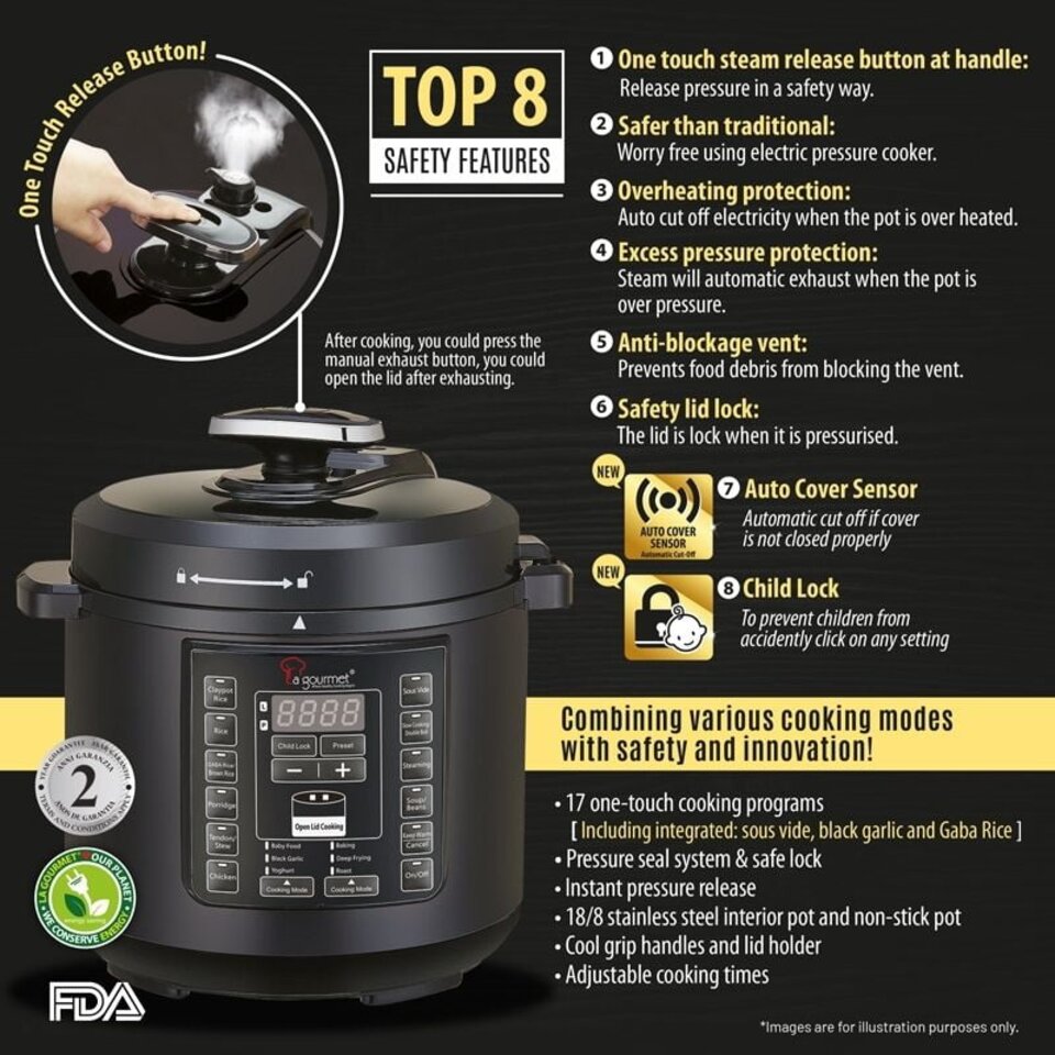 Mayer 6l pressure online cooker