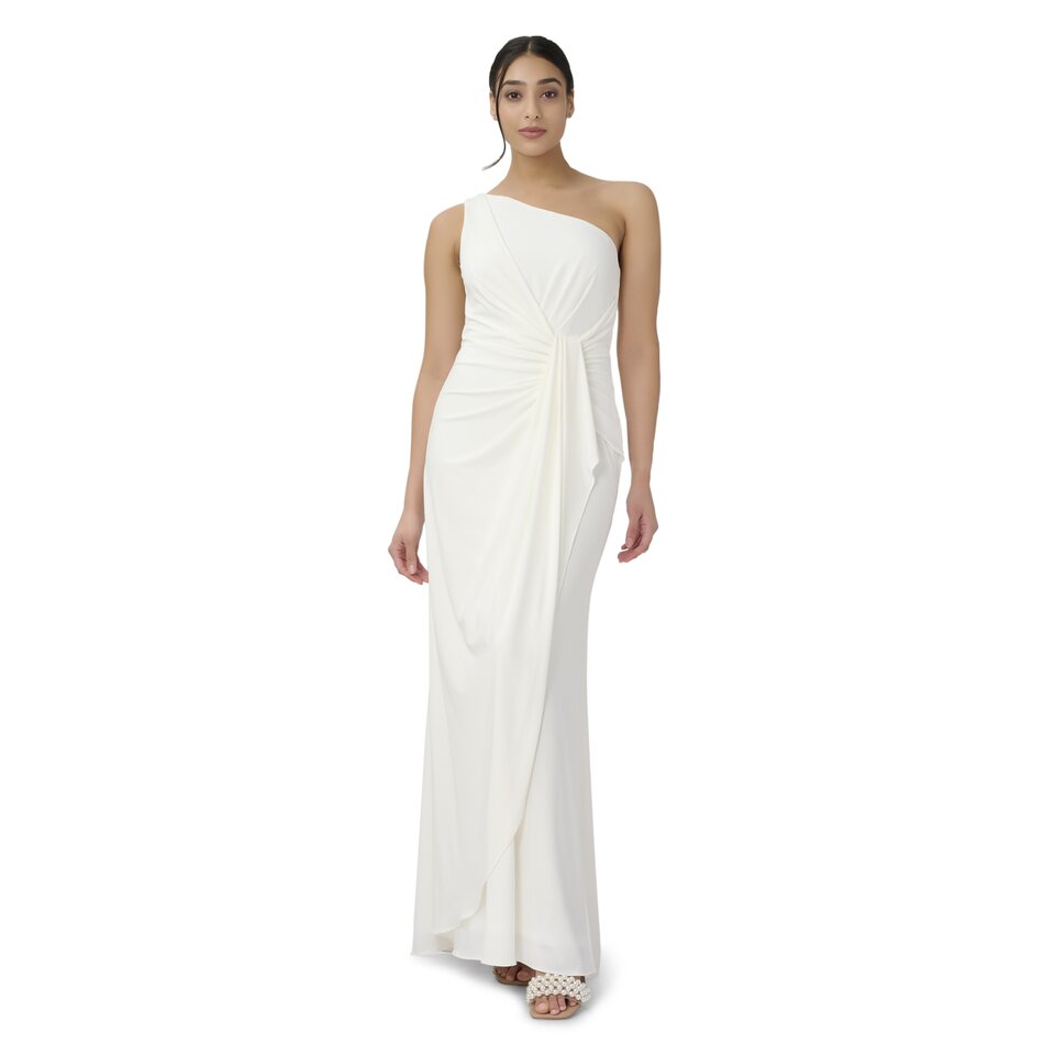 White one shoulder 2025 evening gown